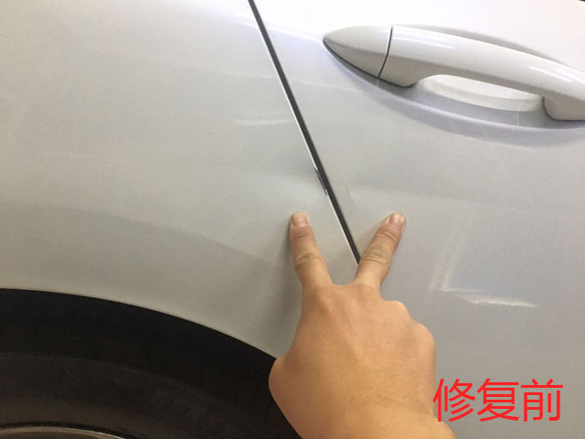 本田汽車(chē)凹陷修復(fù)前